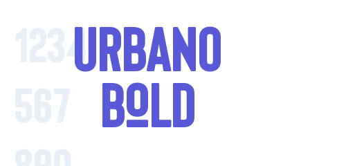 URBANO Bold header Typeface