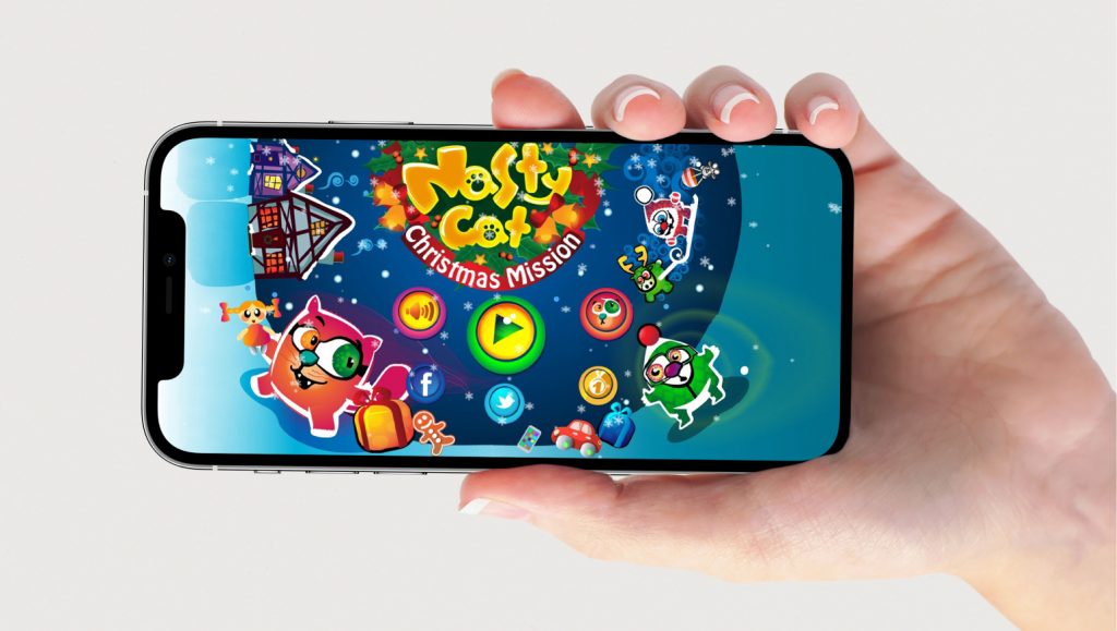 App Desing for mobile game Nasty Cat